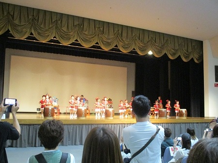 ベル3Fのあじさいホールで夏祭りをしました